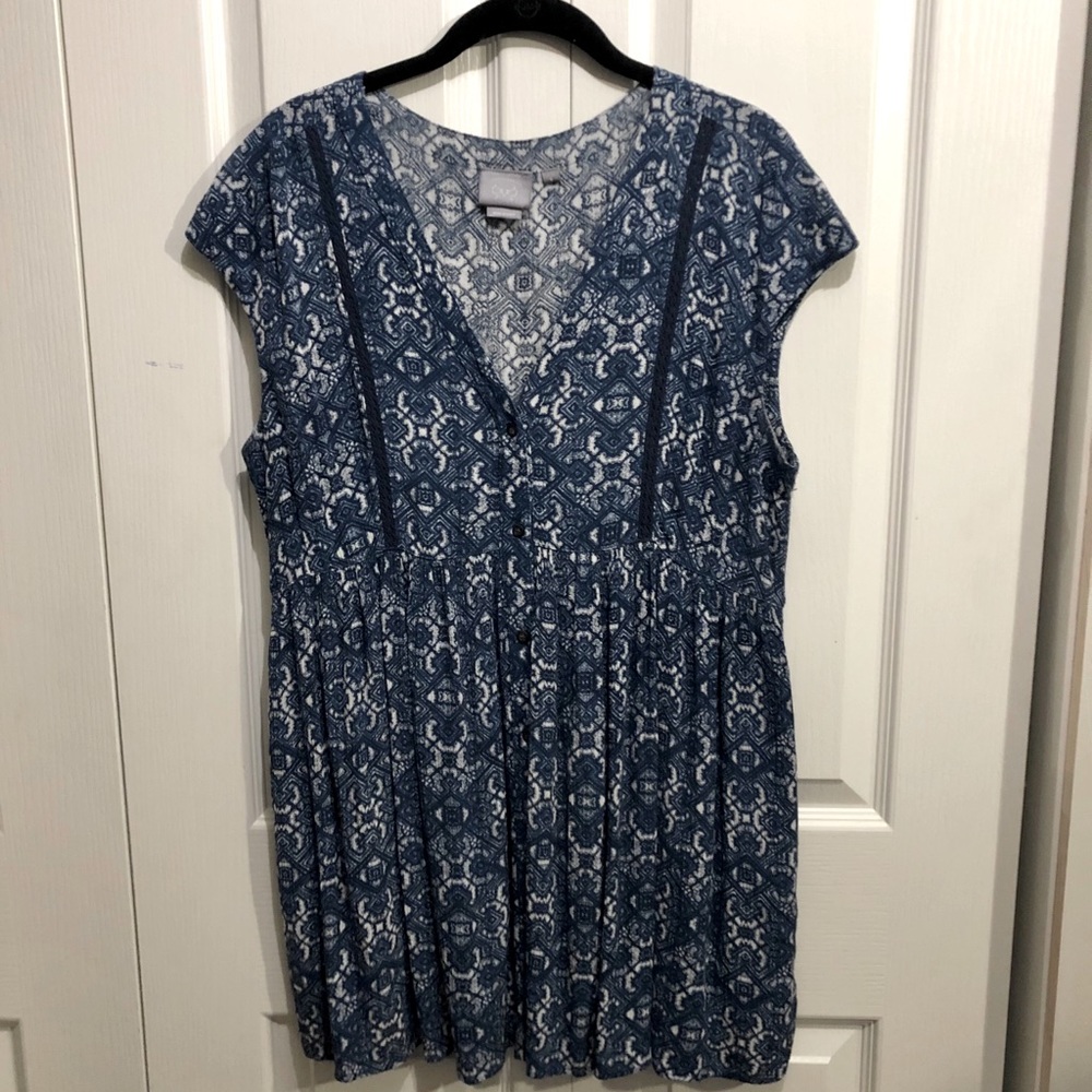 EUC! Anthropology cap sleeve button-up top